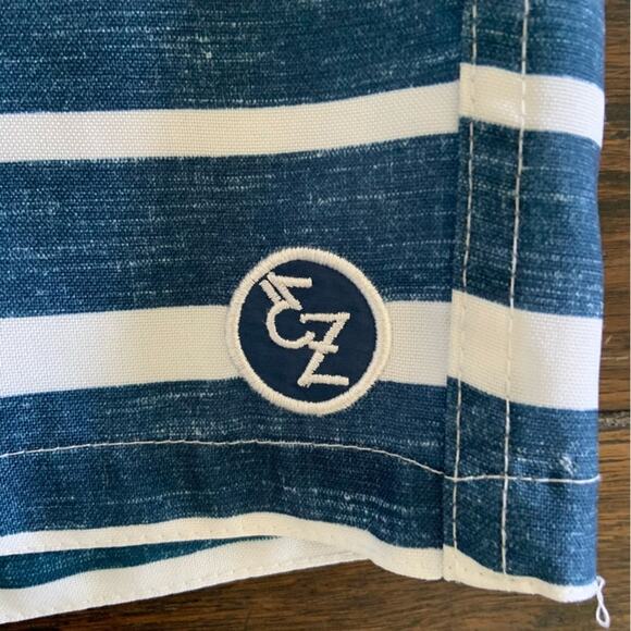Ezekiel Men's Navy White Stripe Swim Shorts Boardshorts Swim Trunks Size 36 - Picture 4 of 14